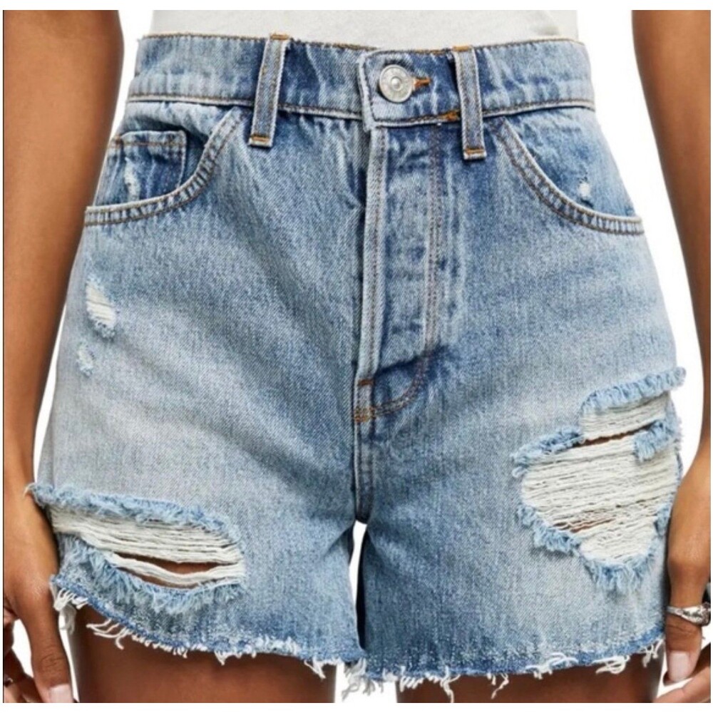 BDG Pax Jean denim distressed shorts